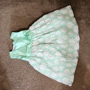 Blueberi Boulevard Size 4T green and white dress